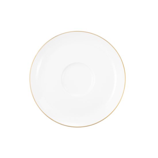 Liberty gold line: Saucer 16,5 cm, Seltmann porcelain