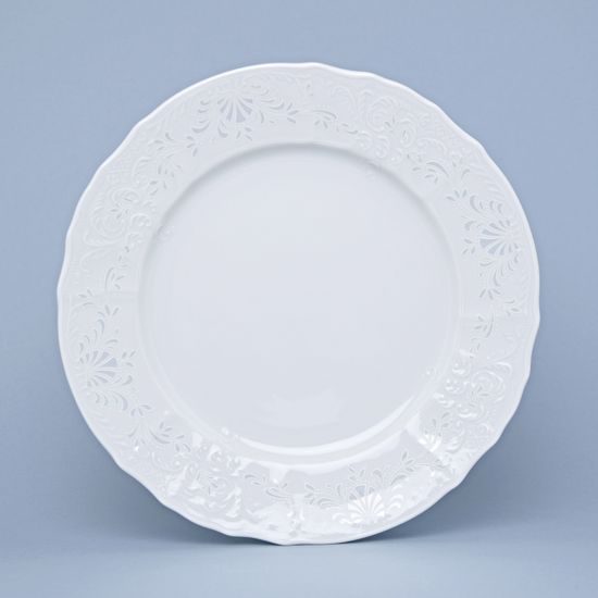 Frost no line: Plate dining 25 cm, Thun 1794 Carlsbad porcelain, Bernadotte