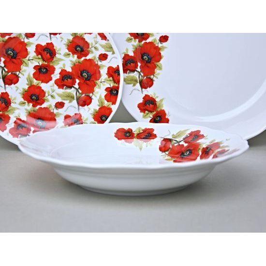Talířová sada pro 6 osob 26-24-19, Vlčí mák, Český porcelán a.s.