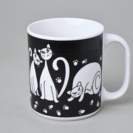 Hrnek Big 470 ml, Kočky, Thun 1794, karlovarský porcelán