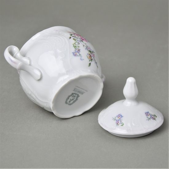 Sugar bowl 220 ml, Thun 1794 Carlsbad porcelain, BERNADOTTE climbing rose