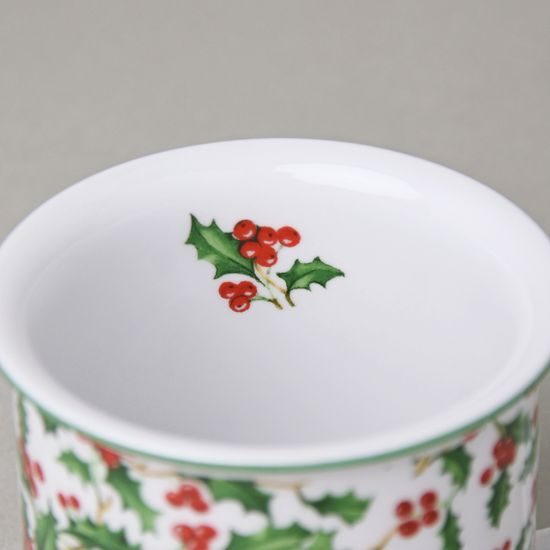 Mug Tina Fantasy, Christmas - Holly, 0,25 l, middle, Cesky porcelan a.s.