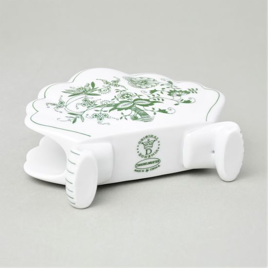 Napkin holder 10 cm, Green Onion Pattern, Cesky porcelan a.s.