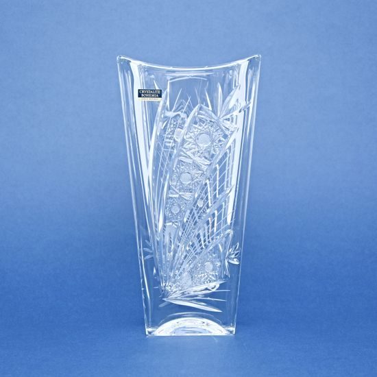 Crystal Hand Cut Vase Okinawa- Comet Decor, 255 mm, Crystal BOHEMIA