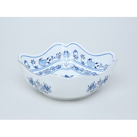 Bowl 21 cm, Original Blue Onion Pattern + platinum