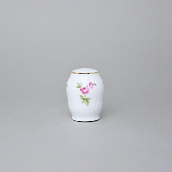 Shaker - salt, Thun 1794 Carlsbad Porcelain, BERNADOTTE Meissen Rose