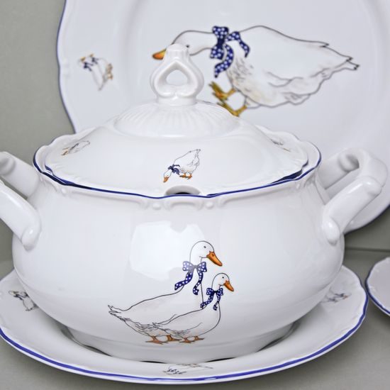 Dining set for 6 pers., Ophelia goose, THUN 1794
