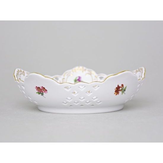 Mísa pětihranná prolamovaná 19 cm, Rakouská házenka, Český porcelán a.s.