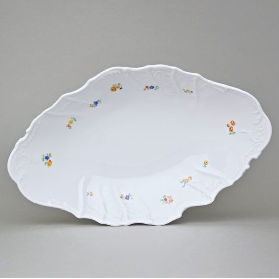 Bread basket 34 cm, Thun 1794, Carlsbad Porcelain, BERNADOTTE hazenka