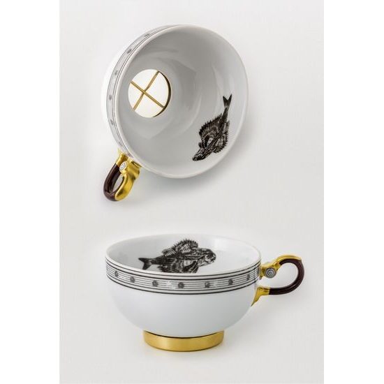 Tea set for 6 persons Jules Verne, Thun Studio, Luxury Porcelain