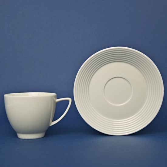 Šálek káva 140 ml + podšálek 135 mm, Lea ivory, Thun karlovarský porcelán