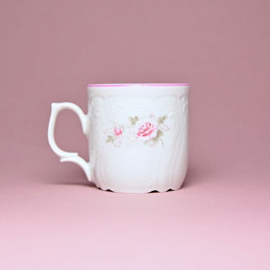 Pink line: Mug 250 ml, Thun 1794 Carlsbad porcelain, BERNADOTTE roses