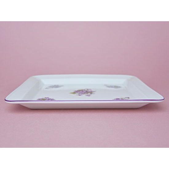 Platter square 27 cm, Violet, Cesky porcelan a.s.