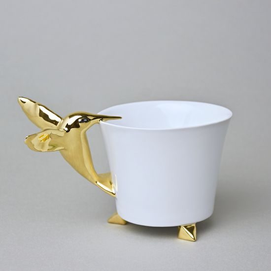 Hrnek ZOO Kolibřík 260 ml, GOLD, 11,2 cm, porcelán Goldfinger