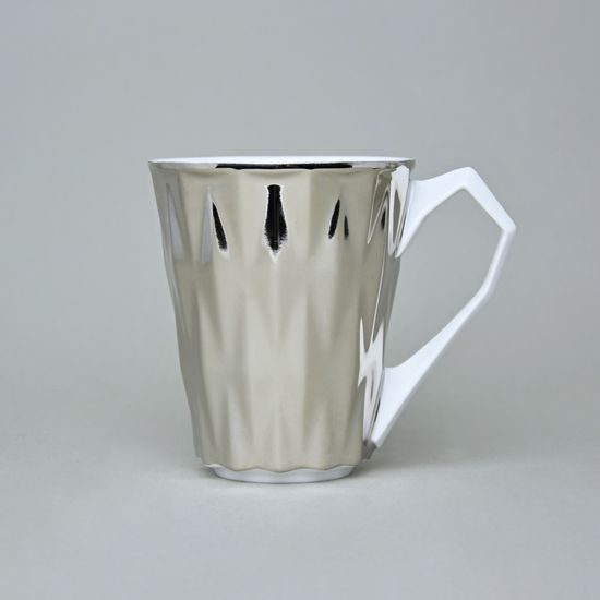 Mug 250 ml, Diamond Platinum, Goldfinger porcelain