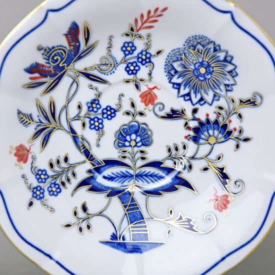 Šálek a podšálek C/1 + ZC1 (zrcadlový podšálek), 200 ml / 15,5 cm na čaj, rubínová červeň + zlato, Český porcelán a.s.