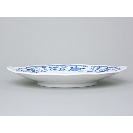 Cake plate with handles 27 cm, Thun 1794, Carlsbad Porcelain, NATALIE Onion Pattern