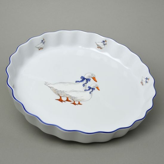 Baking bowl round 29 x 4 cm, Goose, Thun 1794