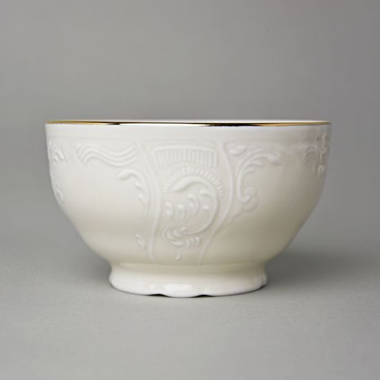 Miska vysoká na rýži 13 cm, Thun 1794, karlovarský porcelán, BERNADOTTE ivory + zlato