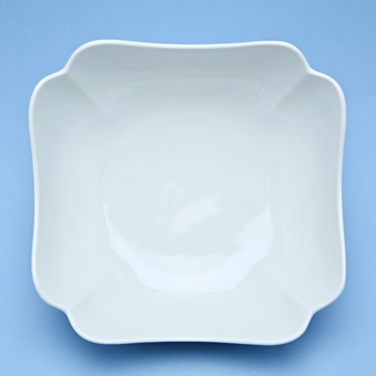Mísa salátová čtyřhranná vysoká 24 cm, nedekor, Český porcelán a.s.