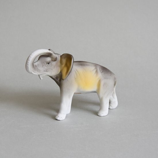 Elephant 14 x 6 x 10,5 cm, Porcelain Figures Duchcov