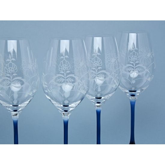 Celebration - Set of 6 Cut Wine Glasses 360 ml, Onion Pattern