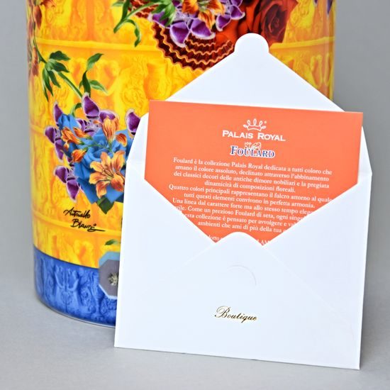 Vase Yellow Cylinder Shape 14,5 x 30 cm, Foulard, Lamart: Palais Royal