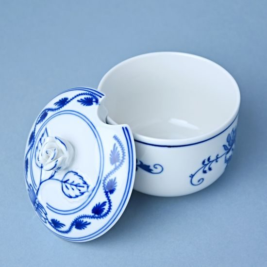 Sugar bowl 0,20 l, lid with hole for spoon, Original Blue Onion pattern