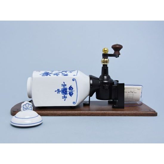 Wall coffee mill 34 cm, Original Blue Onion Pattern