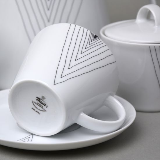 Tea set for 6 persons, Thun 1794 Carlsbad porcelain, TOM 29951