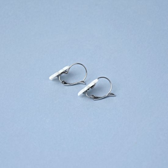 Earrings: Daisy 1,7 cm, Hanging, Porcelain Jewels Studio Mallys