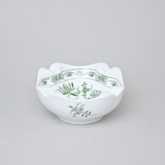 Ashtray 12,5 cm, Green Onion Pattern, Cesky porcelan a.s.
