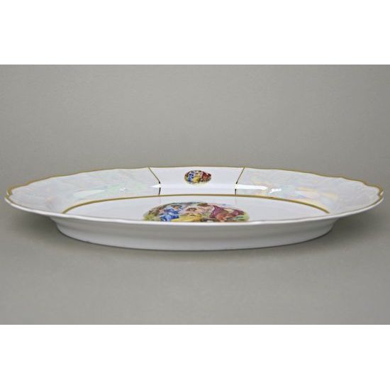 The Three Graces: Dish oval 39 cm, Thun 1794 Carlsbad porcelain, BERNADOTTE