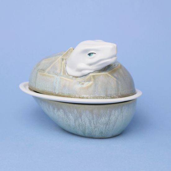 Originální dětská jídelní souprava DINO SET - JEDNOBAREVNÝ (náhodný výběr dekoru), porcelán Goldfinger