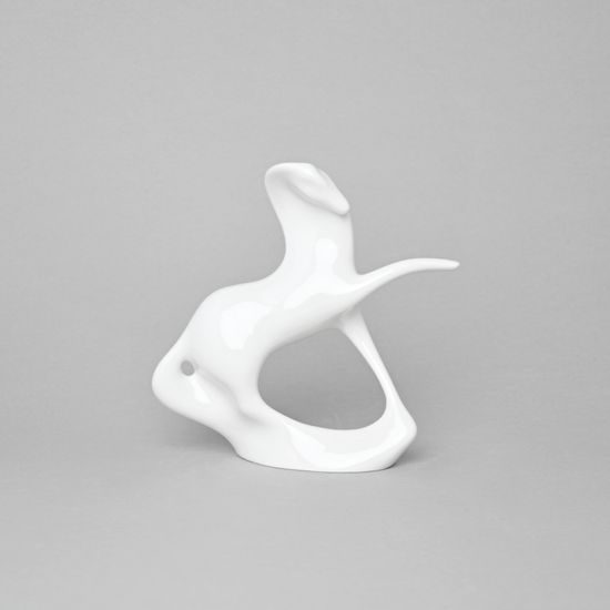 Stallion 15,5 x 5 x 16 cm, white, Royal Dux Bohemia