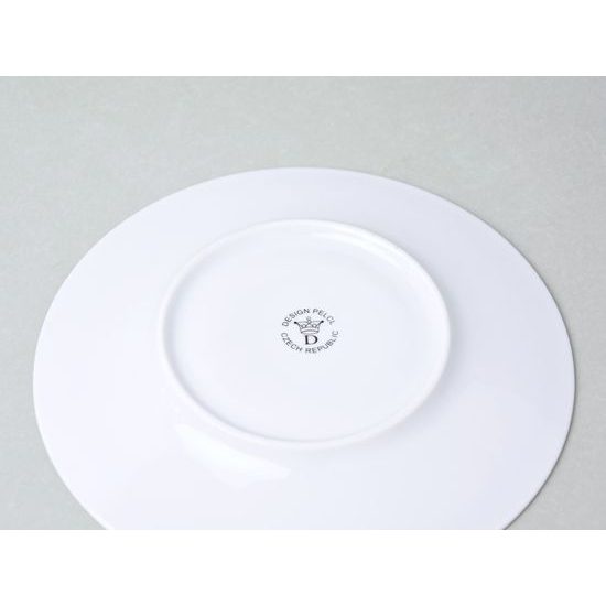 Bohemia White, Plate dessert 20 cm, Pelcl design, Cesky porcelan a.s.