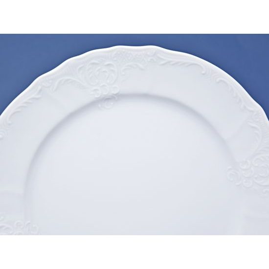 Plate dessert 21 cm, Thun 1794 Carlsbad porcelain, BERNADOTTE white