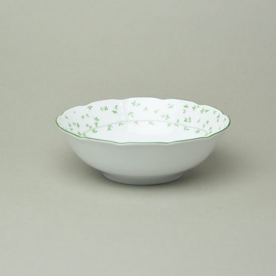 NATÁLIE zelené kvítky: Miska 16 cm, Thun 1794, karlovarský porcelán
