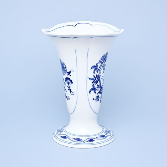Váza 19 cm, Cibulák, originální z Dubí