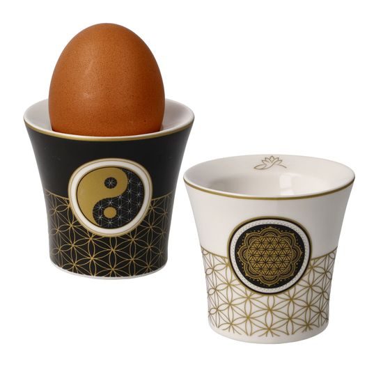 Egg cup set Yin Yang 6.5 / 6.5 / 6cm, New Bone China, Goebel