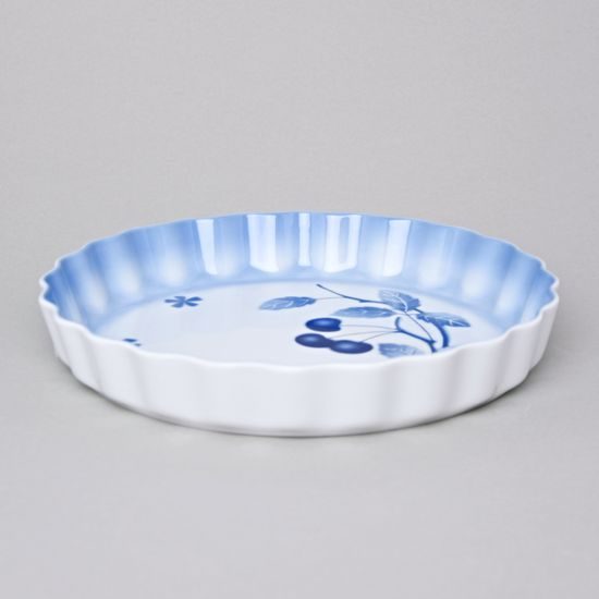 Baking bowl round 26 x 4 cm for cake, Thun 1794, BLUE CHERRY