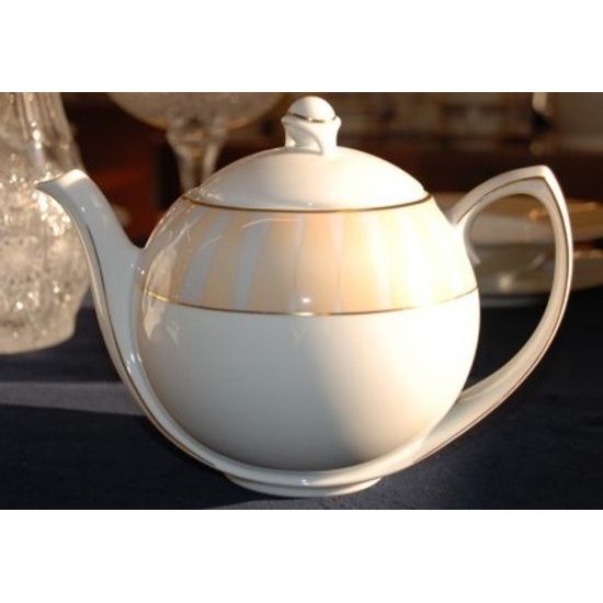 Tea pot 1,3 l, Granat Marsala 3732, Tettau Porcelain