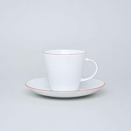 Cup 150 ml (coffee) plus saucer 150 mm, Thun 1794 Carlsbad porcelain, TOM 29965