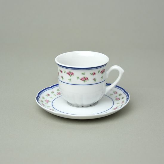 Cup 100 ml + saucer 115 mm espresso, Thun 1794, karlovarský porcelán, ROSE 80283