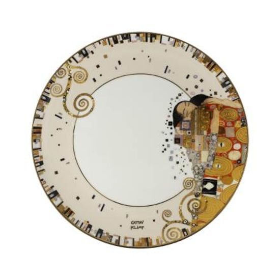 Plate flat Gustav Klimt - Fulfillment, Fine Bone China, Goebel