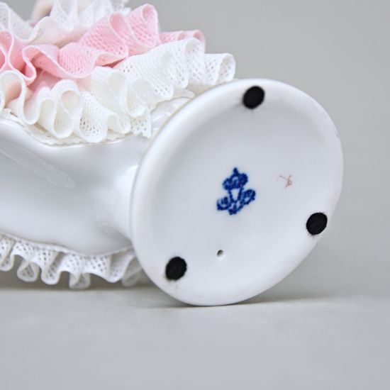 Dancer with lace 7 x 6,5 x 15 cm, Kurt Steiner, Porcelain Figures Unterweissbacher