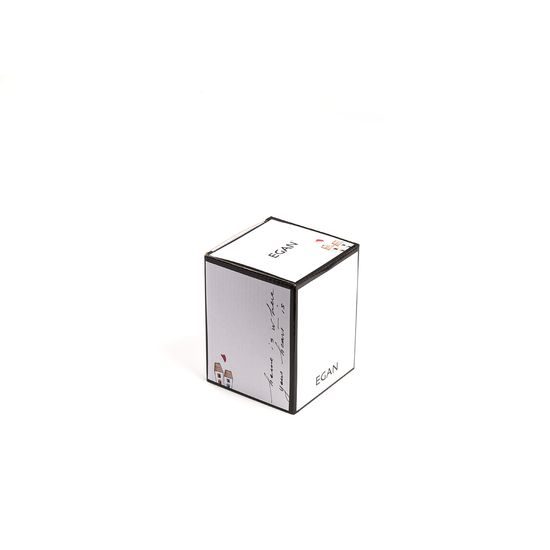 Hrnek 430 ml, “LE CASETTE” modro-zelená, porcelán, EGAN