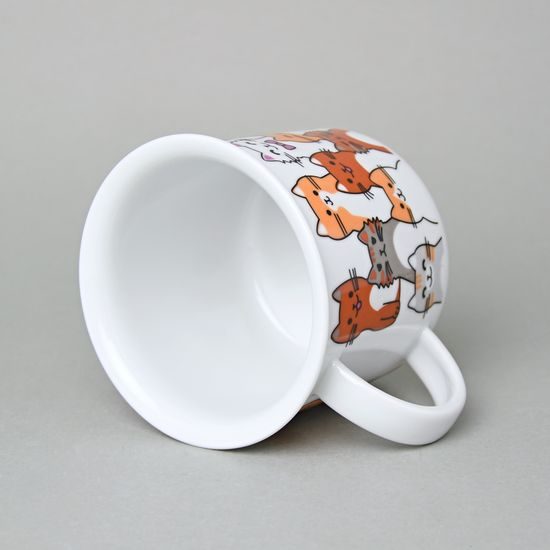 Hrnek Tina velký 380 ml, Kočky, Český porcelán a.s.