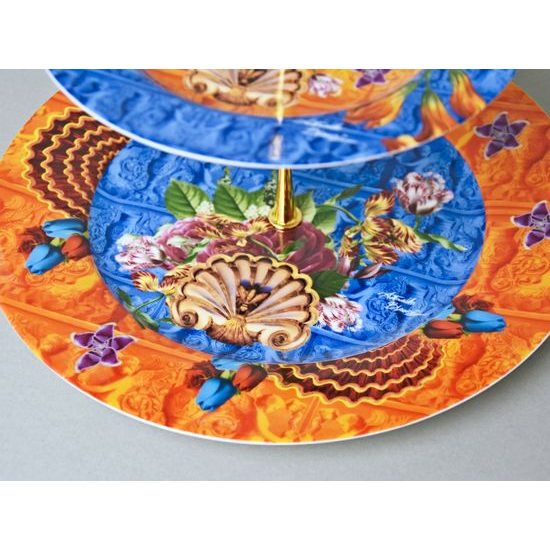 2-pcs. Compartment dish (27 + 19 cm), Foulard, Lamart: Palais Royal