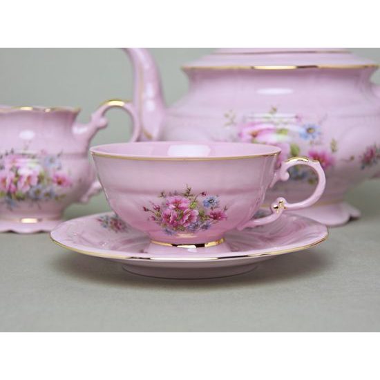 Shabby Rose Pink Porcelain Tea Set